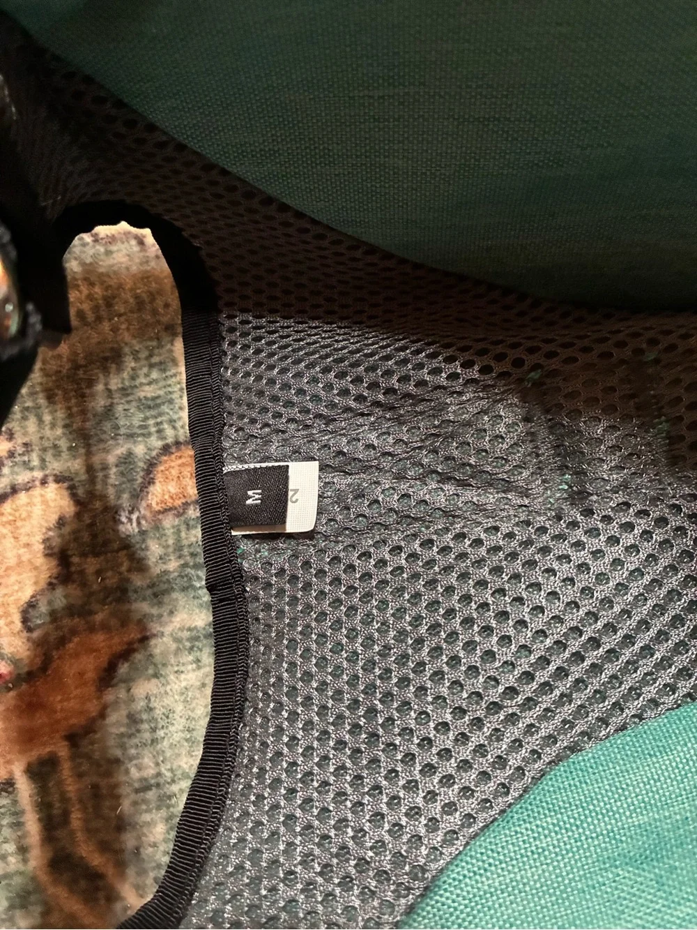 Wilder dog brand Teal Dog Harness Bag with Decorative Trim - amazing shape!